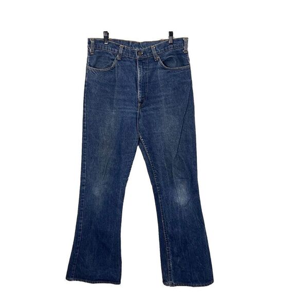 Levi’s Vintage Orange Tab Jeans Mens 28 Flare Bootcut Hippy Denim